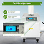 300W Agricultural Ultrasonic Humidifier, Automatic Ultrasonic Industrial Atomizer Air Humidifier Sprayer with Humidity Sensor & Water Filter, Agricultural Atomizer Cooler, 160m³/h, 2.64Gal