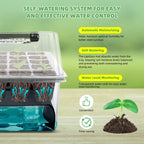 120-Cell Self-Watering Seed Starter Tray with Grow Light, 1–24H Timer, Humidity Dome, Soil pH Meter, Gloves, Seedling Tools – Indoor Seed Starting Kit for Plant Germination, Herbs, Vegetables, Flowers