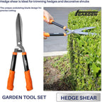 3 Piece Combo Garden Tool Set with Lopper, Hedge Shears and Pruner Shears, Tree & Shrub Care Kit
