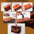 APLUSWER 20pcs Pumpkin Shaped Boxes with Simulated Stems, Large Halloween Treat Boxes Bakery Boxes Candy Boxes for Party Favors, Halloween Decor Boxes Centerpieces for Holiday Birthday Gifts