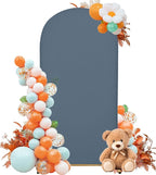 Wedding Arch Cover 4FT Arch Backdrop Cover Spandex Fitted Arch Cover for Round Top Chiara Backdrop Stand Covers for Wedding Birthday Party Baby Shower Banquet Ceremony Decoration
