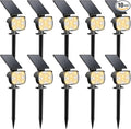 Kaxiida Solar Lights Outdoor Waterproof - 2025 Upgrade 3 Level Ultra Bright Spot Lights Uplights, LED Landscape Spotlight for Tree, Pathway, Wall, Adjustable Solar Panel Auto On/Off