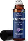 Lavender Essential Oil Roll-On 10 ml - Pure, Natural & Prediluted Oil Blend Roller for Calmness, Relaxation & Skin Care - Nexon Botanics