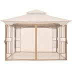 MASTERCANOPY Mosquito Screen Walls for Gazebo, 10x10 ft, Beige