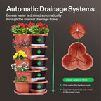 VIVOSUN 2-Pack 5 Tier Vertical Gardening Stackable Planter for Strawberries