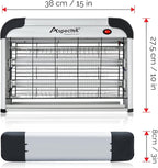 ASPECTEK Insect Killer, Bug Zapper, Powerful 20W Electronic Indoor Fly Zapper, Mosquito Killer-Indoor Use Including Free 2 Pack Replacement Bulbs