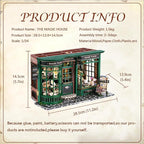 CUTEBEE DIY Miniature Dollhouse Kit, DIY Wooden Dollhouse Kit Miniature House Kit, Mini House Model for Adults and Teens, Creative Room Decorations, Gifts Idea for Family and Friends（Magic House