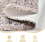 Snycler Table Runner Boho Table Runners Vintage Elegant Farmhouse Table Center Linen Decor for Home Dining Party Entrance (13x48 Inch) Boho-Brown