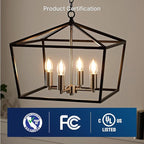FLSNT 100W Equivalent LED Candelabra Bulbs, 800LM Dimmable LED Chandelier Light Bulbs, 2700K Soft White, E26 Base, 6 Pack UL Listed.