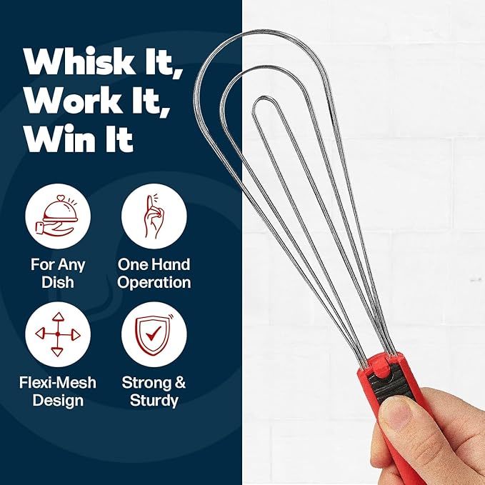 Tongs for Cooking Multipurpose 6-in-1, Kitchen Utensils, Whisks for Cooking, Egg Beater Mixer, Salad Tongs for Serving Grill Bbq Steel