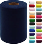Navy Blue Tulle Fabric Rolls 6 Inch by 100 Yards (300 feet) Fabric Spool Tulle Ribbon for DIY Navy Blue Tutu Bow Baby Shower Birthday Easter Party Wedding Decorations Christmas Craft Supplies