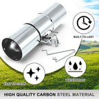 Qualirey Stainless Steel Tube Squirrel Trap Rust Resistant Trap 4.5'' in Diameter with a Setting Tong for Backyards Patios Gardens, Safe and Effective Pest Control Commercial and Residential Use 15''