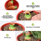 VICAMB 6PCS Self Watering Terracotta Globes,Ollas Watering Pot with Lid,Clay Plant Watering Devices,Planter Insert Terracotta Watering Spikes for Outdoor Indoor Plants with 1 Week Easy to Refill