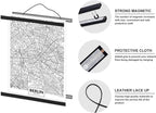 27x40 Poster Frame, Magnetic Wood Wooden Poster Hanger Frame Frames for Photo Picture Canvas Artwork Wall Hanging (1 Pack, 27", Black)