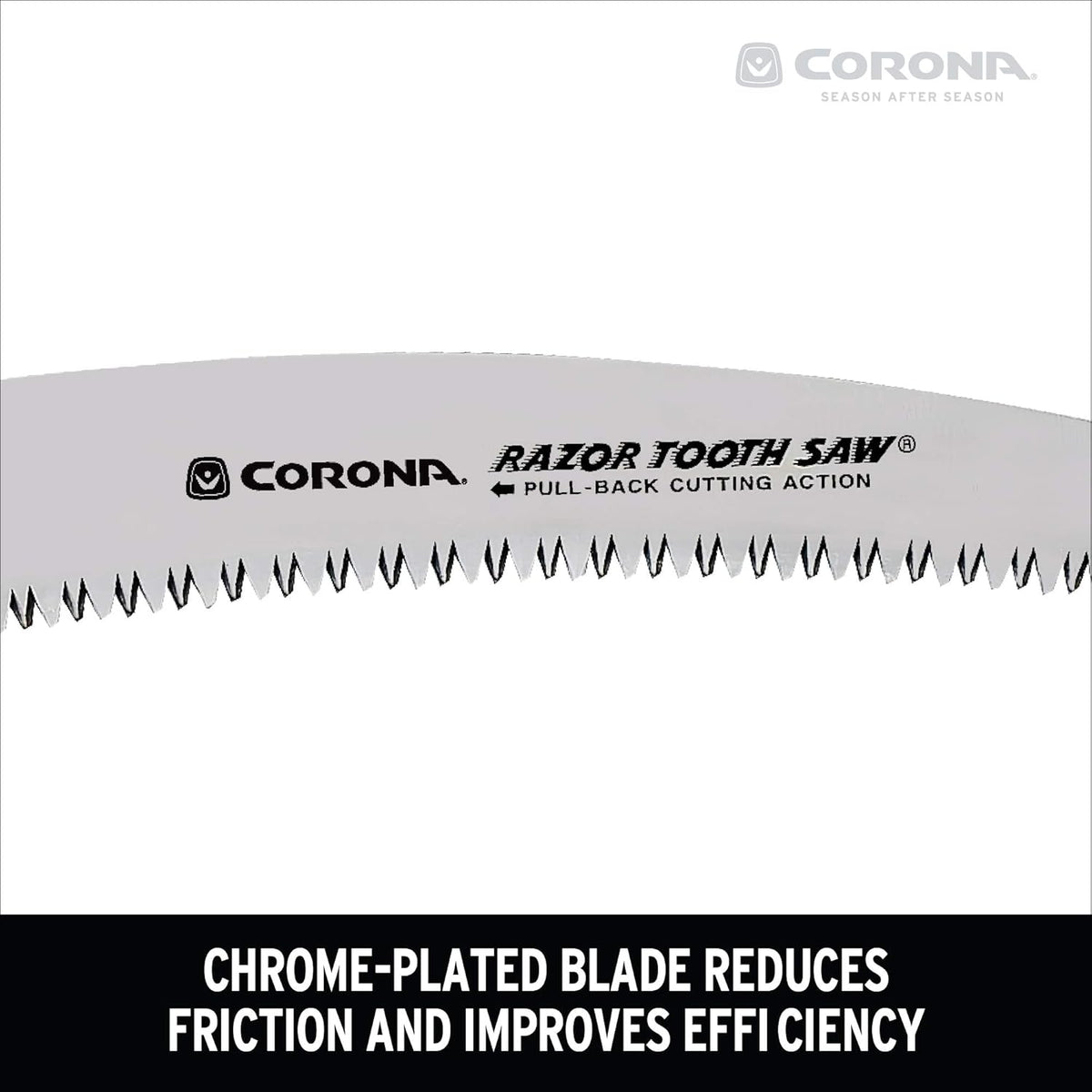 Corona Tools 10-Inch RazorTOOTH Folding Pruning Designed for Single Use | Curved Blade Hand Saw | Cuts Branches Up to 6" in Diameter | RS16150, Red