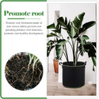 DOITOOL 5 Pack 5 Gallon Plant Grow Bags, Nonwoven Plant Fabric Pots with Handles, Vegetable/Flower/Plant Grow Bags for Nursery Garden Planting