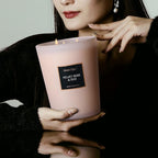 HomeLights Scented Candles | Large Jar Candle-33.3 Oz. Natural Soy Aromatherapy Candles | Up to 130 Hours Burn Time with 3 Cotton Wicks, Home Decorative Fragrance Candles Gift - Velvet Rose Oud