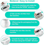 2 Pack for Afloia Filter Replacement, Compatible with Afloia KILO, KILOPRO, MIRO, MIRO PRO, and MORENTO KILO, True 360° 3-Stage Filtration
