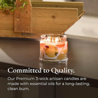 PartyLite Raw Honey & Elderberry Scented, Notes of Alpine Elderflower, Soft Jasmine & Golden Amber, 13.2oz 3-Wick Jar Candle, 45 Hour Burn Time, Luxurious Fragrance, Ideal for Gifting