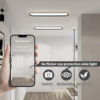 47.1 Inch Metal LED Ceiling Light,Slim, Edge Lit - 65W Full Spectrum Linear Ceiling Lamps,6500K Cool White Modern Ultra Thin Low Profile Light Fixture for Kitchen, Home & Office Hallway