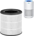 Tailulu Air Purifier Replacement Filter for D09 Air Cleaner, 3-in-1 True H13 HEPA Filter, 1 Pack