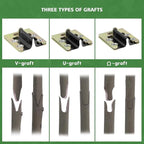 Garden Grafting Tool Pruner Kits, 2 in 1 Pruning Tools Including Grafting Knife Replacement Blades Grafting Tapes for Plant Branch Twig Vine Fruit Tree Cutting Pruner Tool Kits