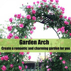 Garden Arbor, Metal Wedding Arch for Ceremony Party, Garden Trellis for Climbing Plants Outdoor, Wide 55" 71" 87" 103" 118" 134" Garden Arch Stand for Garden, Backyard, Lawn(White,134" x 91" x 16")