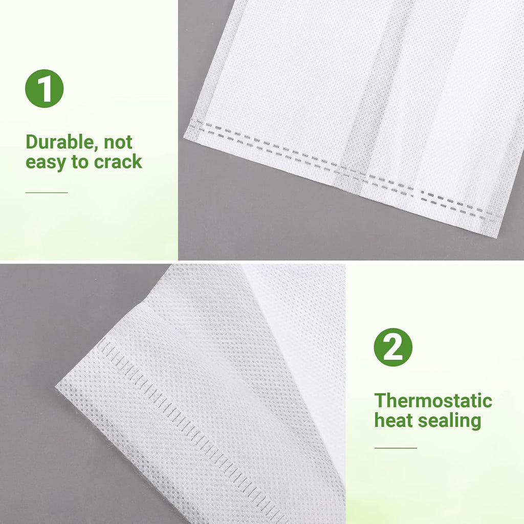 GREANER Fabric Seedling Plant Grow Bags, 200 PCS Non-Woven Plant Nursery, 9.8x11 inches Biodegradable Plant Starter Bags for Tree, Flower, Vegetable, Fruit, Saplings, Home Garden Supply