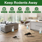Mouse Rodent Repellent, 12 Pack Peppermint Oil Mouse Traps for Rat Mice, Ant, Roach, Spider, Squirrel, Nature Mouse Deterrent for Indoor Outdoor Use, for Garden & Home, Family & Pet Safe