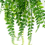 6 Pcs Artificial Hanging Ferns Plants Fake Hanging Plants Fake Ivy Boston Ferns Vine Outdoor Indoor Home Décor UV Resistant Plastic Plants (Green)
