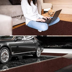 3' x 71' Runner Rugs with Rubber Backing, Indoor Outdoor Utility Carpet Runner Rugs, Chocolate Brown, Can Be Used as Aisle for The RV and Boat, Laundry Room and Balcony