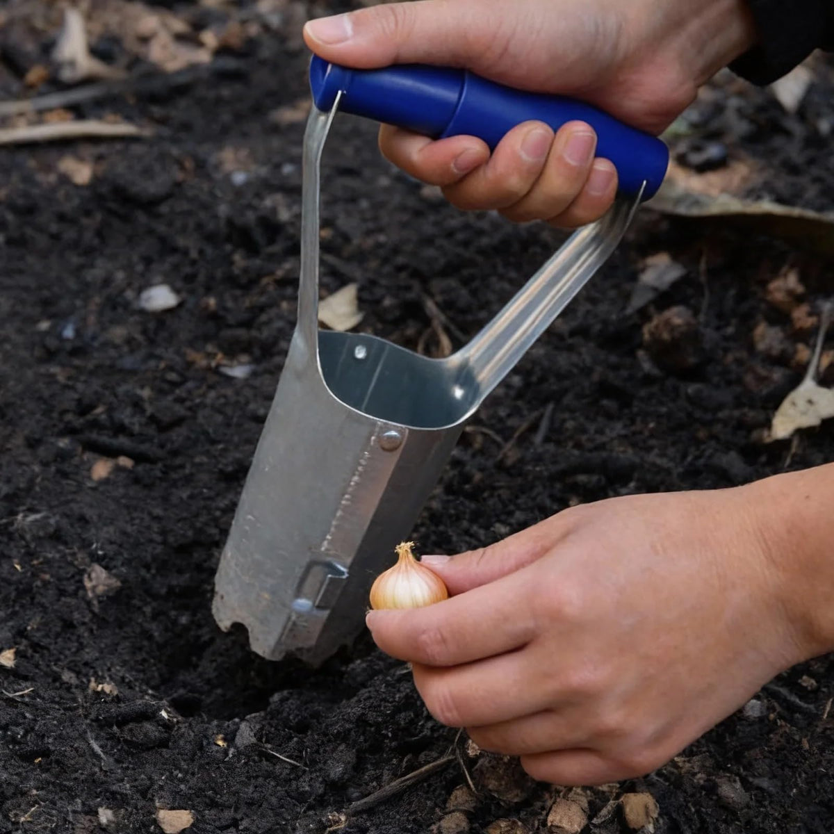 XVBITOR Bulb Planter Tool, Bulb Transplanter with Bend Free
