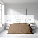 Kotton Culture 120"x120" 1 Pc Super King Plus/Super Oversize King Duvet Cover Only 100% Egyptian Cotton - 600 TC Comforter Cover, Zipper Closure & Corner Ties - Fits Only Extra Large Inserts - Taupe