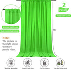 10 x 7 Feet Emerald Green Backdrop Curtain for Partie, Background Curtains for Photoshoot, Birthday, Wedding, Halloween, Thanksgiving, Christmas, New Year Party Decorations 5Ft x 7Ft, 2 Panels