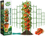 Halatool 6 Pack Tomato Cages for Garden, Up to 63 inch(5.2FT)