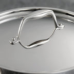 Tramontina Signature Tri-Ply Clad Stainless Steel 3-Quart Braiser Pan with Lid, Induction-Ready, Dishwasher-Safe, NSF-Certified, Made in Brazil