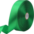 Green Solid Satin Ribbon 1 Inch 50 Yards Solid Polyester Fabric Ribbon for Gift Wrapping Wedding Christmas Baby Shower Birthday Party Decoration Handmade Immortal Flower Craft