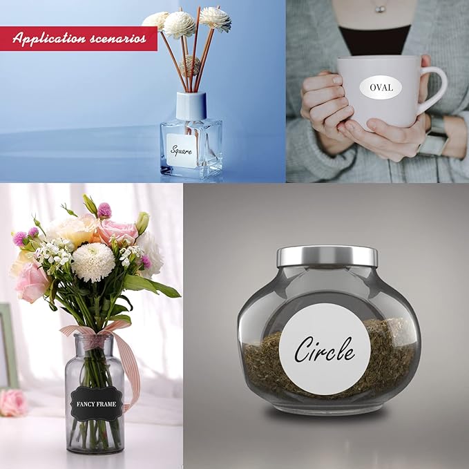 Custom Stickers - Personalized Labels, Customized Stickers with Any Design Image Logo Text, 100 Labels (Flower, 3.5"x3.5")