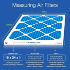 Nordic Pure 18x24x1 (Actual Size: 17 1/2 x 23 1/2 x 3/4) Pleated MERV 7 Air Filters 3 Pack