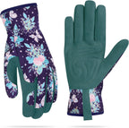 Womens Gardening Weeding Working Gloves, Leather Garden Glove for Women Thorn Proof No Stab for Digging, Planting,Pruning