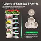 VIVOSUN 2-Pack 5 Tier Vertical Gardening Stackable Planter for Strawberries