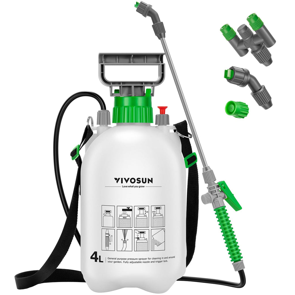 VIVOSUN 1 Gal/4L Pump Sprayer, Garden Water Sprayer