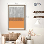 VCK 27x40 Picture Frame Set of 4 - Brown, Gallery-Quality Wood Poster Frames, 1.1-Inch Wide Border, Polished Plexiglass, Vertical or Horizontal Wall Display for Photo/Art/Prints, Brown