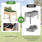 Qivine Raised Garden Bed Liner, Waterproof Raised Flower Bed Planter Liner, 5Ft x 9Ft Rectangle Grow Bags with Breathable and Reusable for Yard, Vegetables, Patios, Decking