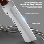 Outdoor Short Machete with Sheath for Cutting Trees, for Yard Work and for urvival Machete Ideal for Gardening,Camping, Fishing, Hunting, Bushcraft