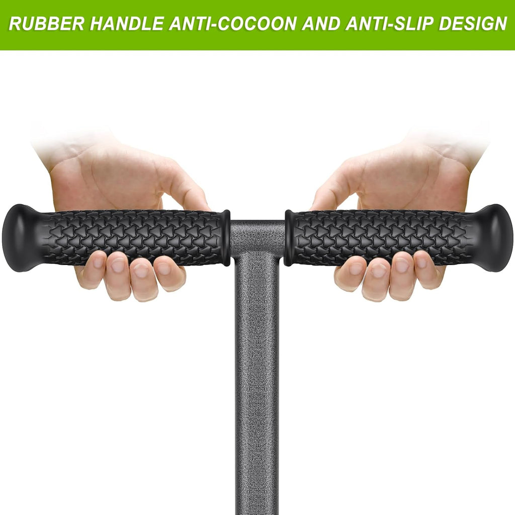 Dolibest Lawn Coring Aerator, Manual Grass Aerating Tool with Stainless Steel Soil Core Storage Tray, 3 Stainless Steel Corer Plug Aerator Tool, Garden Tool & Clean Hand Tool, Improve Lawn Health