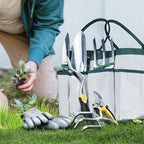 Garden Tools, 8 Piece Heavy Duty Gardening Tools Set with Non-Slip Rubber Grip, Stainless Steel Garden Tool, Gifts for Kids, Women, Husbands, and Parents