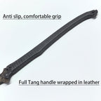 SV Handmade cast Manganese Steel Chopping Blade Sword, Full Tang, Outdoor, Hunting, Camping, Hiking, Survival, with Protective Cover, Multiple Styles to Choose from