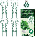 Plant Trellis for Potted Plants 4 Pack Stackable Indoor Outdoor Climbing Houseplant Support with Garden Wire for Pothos Hoya Ivy Flower