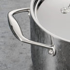 Tramontina Signature Tri-Ply Clad Stainless Steel 3-Quart Braiser Pan with Lid, Induction-Ready, Dishwasher-Safe, NSF-Certified, Made in Brazil